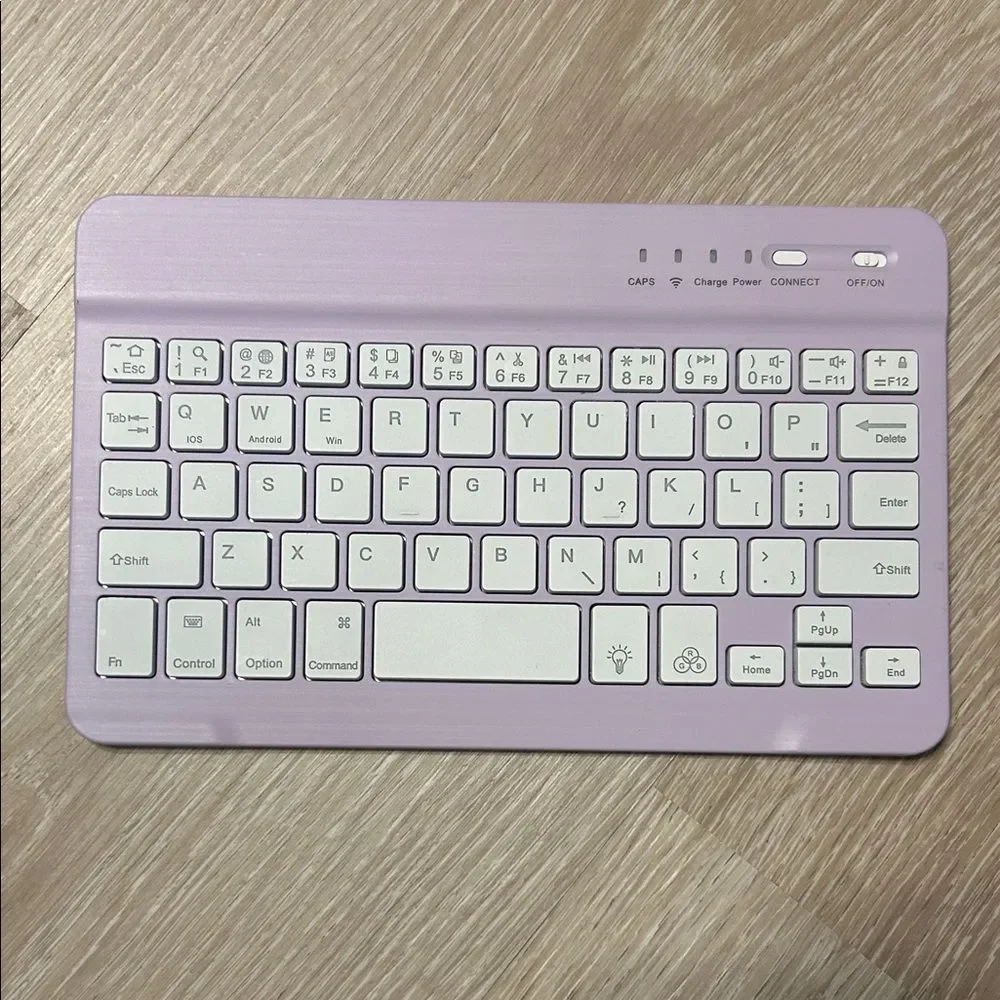 Cimetech Wireless Bluetooth Ultra Thin Purple Keyboard for Tablets